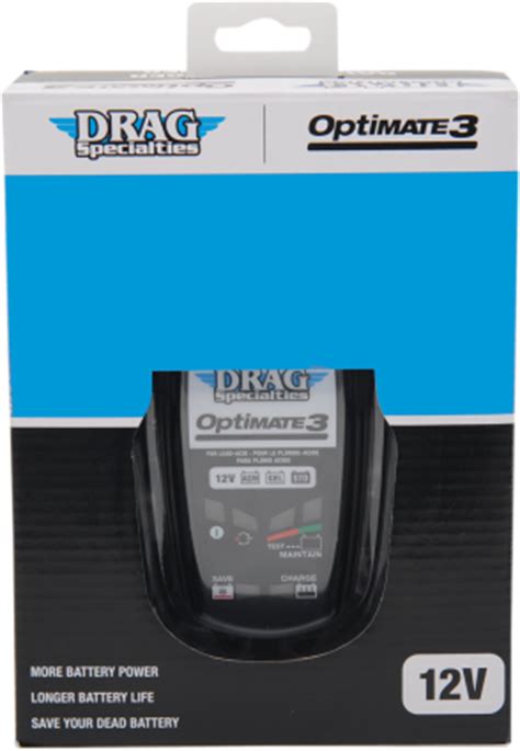 Drag Specialties 12V Optimate 3 Global Universal Battery Charger Harley Davidson | JT's CYCLES