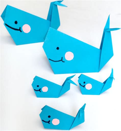 Easy Origami Whale for Beginners | AllFreeKidsCrafts.com