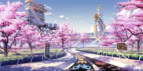 Pink Anime Scenery Wallpapers - Top Free Pink Anime Scenery Backgrounds ...