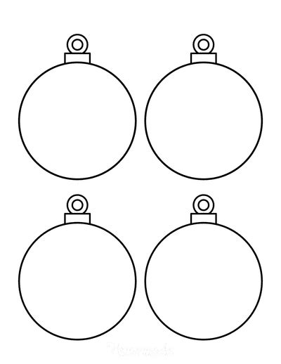 Printable Christmas Ornaments, Coloring Pages, & Blank Templates