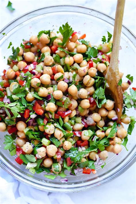 Outrageous Herbacious Mediterranean Chickpea Salad | foodiecrush.com