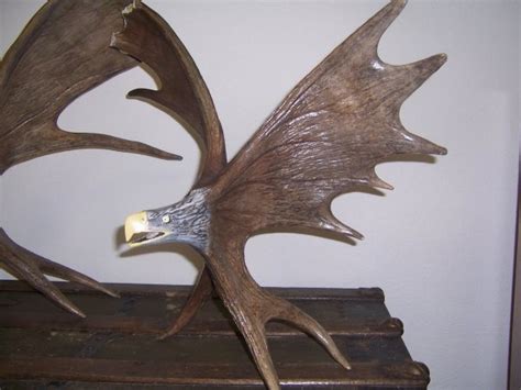 eagle using two moose antlers | Sculpture, Lion sculpture, Moose antlers