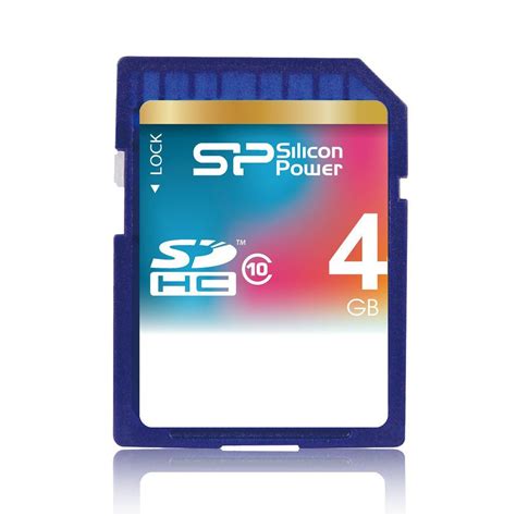 Silicon Power 4GB Class 10 SDHC Memory Card - Allcam Affordable Ergonomics