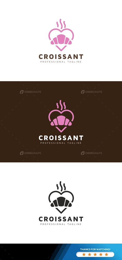 Croissant Bakery Logo - Prints | CodeGrape