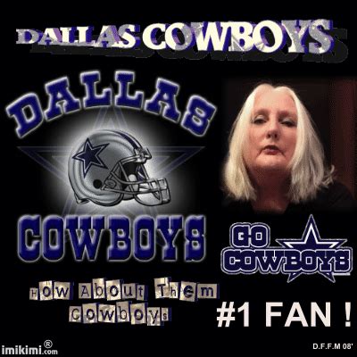 an advertisement for the cowboys football team with a woman talking on her cell phone and ...