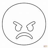 Emoji Angry Coloring Page Sketch sketch template