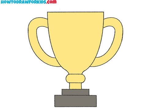 simple trophy drawing | Drawing tutorial easy, Toddler drawing, Drawing ...