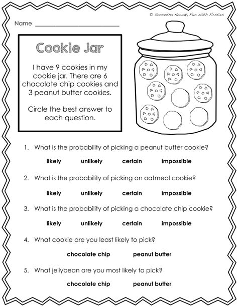 Free Probability Printable Worksheets