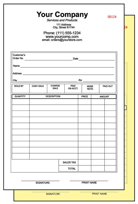 Best Inkjet Printable 2 Part Carbonless Forms - Printable Forms Free Online