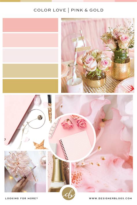 Pink Gold Color Palette and Inspirations | DesignerBlogs.com