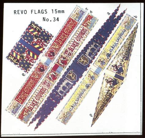 Revo Flags 15mm No 34 Burgundian Banners 11th-15th Century