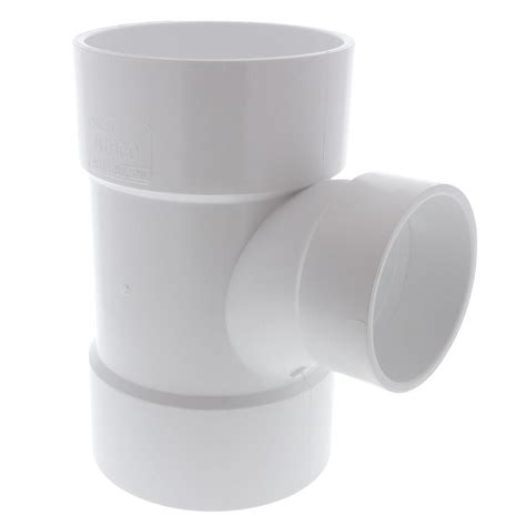 NIBCO 6 in. x 6 in. x 4 in. PVC DWV All Hub Sanitary Reducing Tee-C4811HD664 - The Home Depot