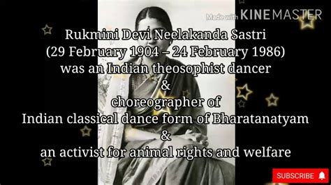 Rukmini Devi Arundale (29 Feb 1904 – 24 Feb 1986) | Bharatanatyam ...