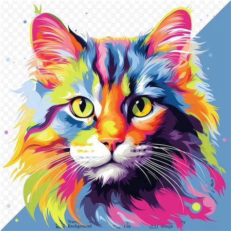 Premium PSD | Vibrant feline