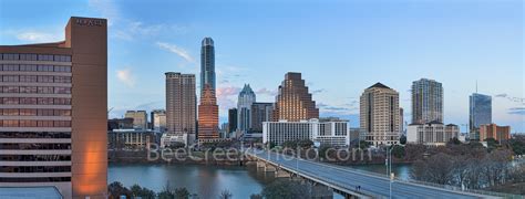 Austin Sunset Skyline Pano