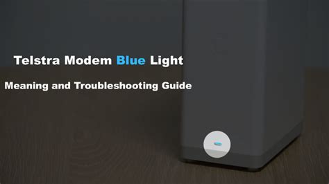 Telstra Modem Blue Light (Meaning & Troubleshooting Guide) - RouterCtrl