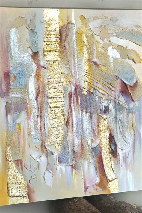 Abstract canvas art Gold Leaf Painting Original Abstract | Etsy | Abstract, Abstract canvas art ...