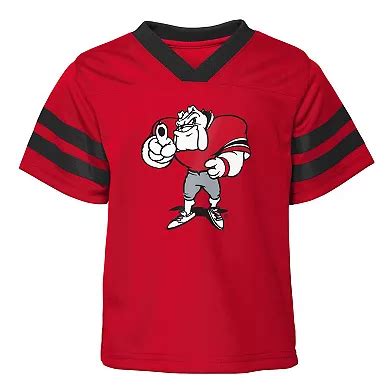 Infant Red Georgia Bulldogs Two-Piece Red Zone Jersey & Pants Set