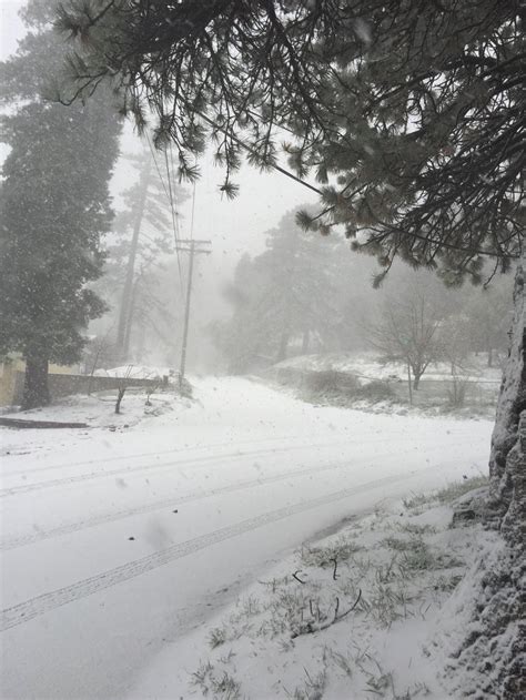 Snow falls in San Bernardino Mountains as NWS issues winter storm ...