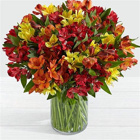 Introducing our popular Peruvian lily bouquet in a gorgeous fall ...