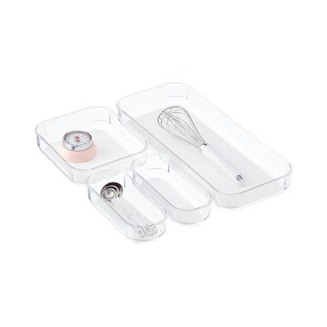 madesmart Clear Drawer Organizer Set | The Container Store