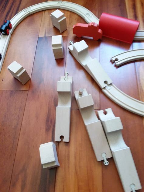 Ikea Wooden Toy Train Set with 35 Pieces Train Tracks and | Etsy