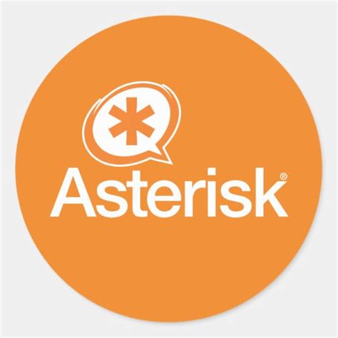 Asterisk Logo Stickers | Zazzle.com