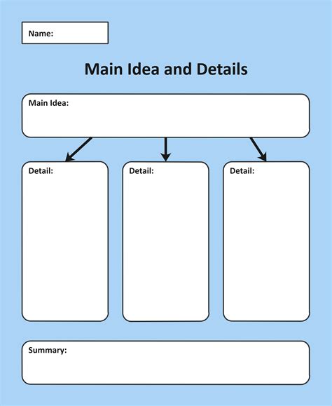 Understanding A Main Idea Graphic Organizer Edrawmax | Images and Photos finder