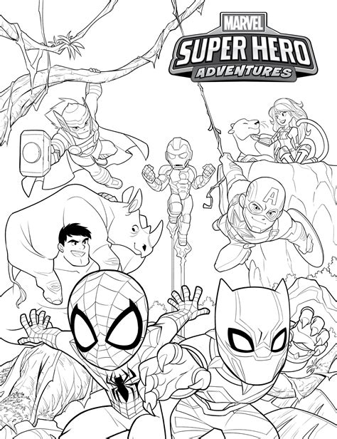 Printable Coloring Pages Marvel - Free Printable Templates