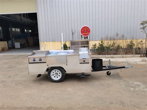 Mobile Hot Dog Vendor Cart for Sale | With Grill & Fryer--