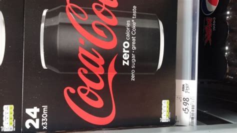 Coke Zero 24 pack (330ml) £5.98 at Asda - HotUKDeals