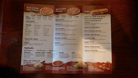 Marco's Pizza Printable Menu