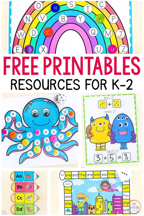 400+ Free Printables and Activities for Kids