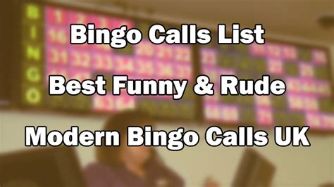 bingo calls funny printable - verloop.io