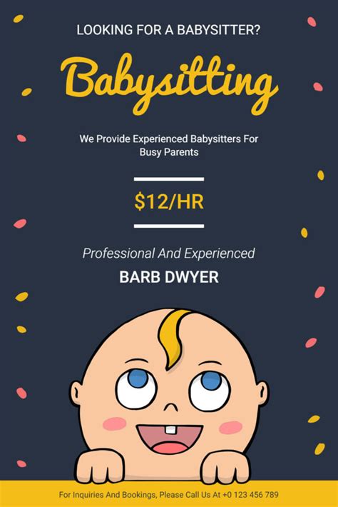 30+ Creative Babysitting Flyer Ideas and Examples