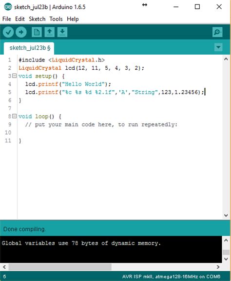 MCU & Computer Programing Learning by Wittawat Sompong: มาทำให้ Arduino IDE ใช้ฟังก์ชัน printf ...