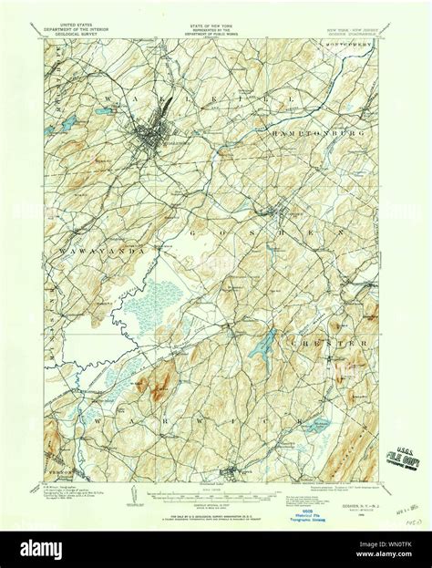 Map of goshen new york hi-res stock photography and images - Alamy