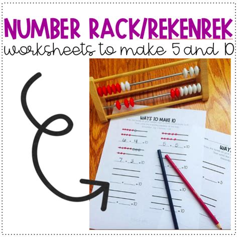 NUMBER RACK/REKENREK Worksheets!