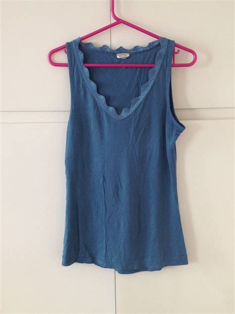 Blue top Blue Tops, Athletic Tank Tops, Basic Tank Top, Sleeveless Top ...