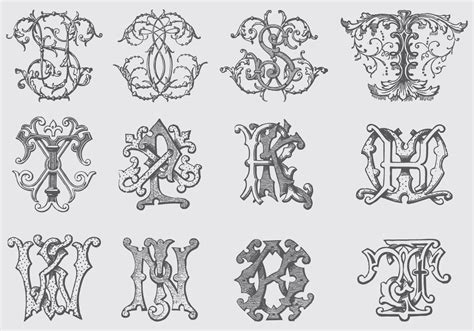 Vintage Monogram Font Free | IUCN Water