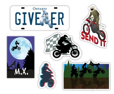 Motocross Sticker Pack - Surf & Turf Canada