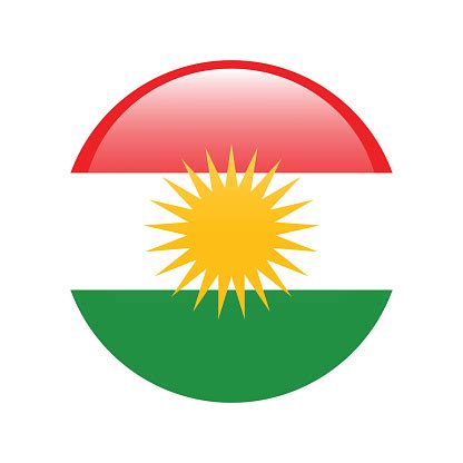 Iraqi Kurdistan Flag Iraqi Kurdistan Circle Flag Stock Illustration ...