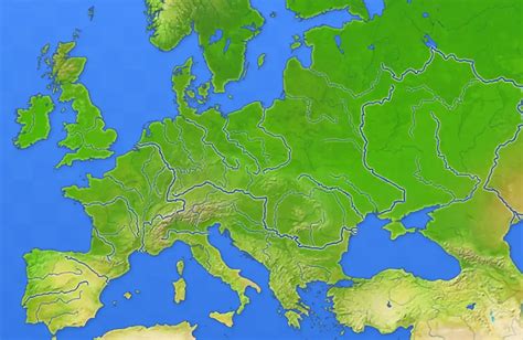 Vegetales Se infla Dempsey mapa rios y lagos de europa De otra manera ...