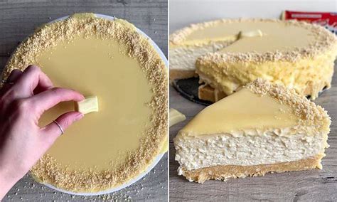 Baker breaks the internet with 'no bake' Milkybar cheesecake recipe | Cheesecake recipes, Just ...