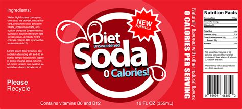 Two colorful generic soda can labels | TrashedGraphics