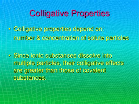 PPT - Chapter 13 Ions in Aqueous Solutions and Colligative Properties PowerPoint Presentation ...