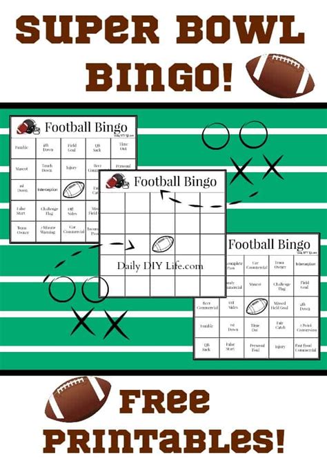 Super Bowl Bingo! Fun FREE Printables for the Big Game!