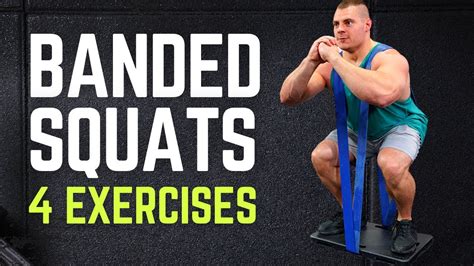 Resistance Band Squat 2024 - 4 Squat Exercises with Bands! - YouTube