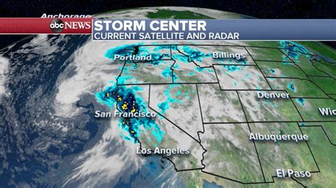 West Coast Satellite Weather Map - Kaleb Watson