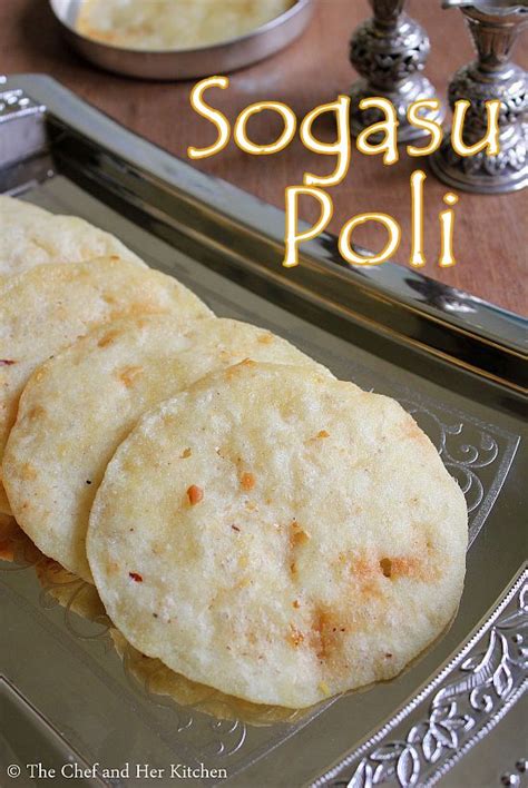 THE CHEF and HER KITCHEN: Sogasu Poli | Sogasu Obbattu | Holige Recipes